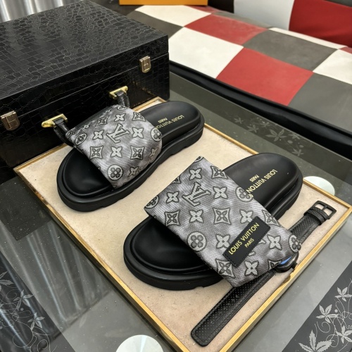 Louis Vuitton Slippers For Men #1207357 $60.00 USD, Wholesale Replica Louis Vuitton Slippers