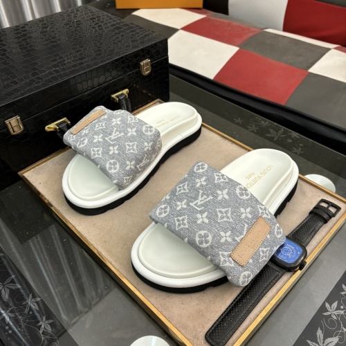 Louis Vuitton Slippers For Men #1207360 $60.00 USD, Wholesale Replica Louis Vuitton Slippers