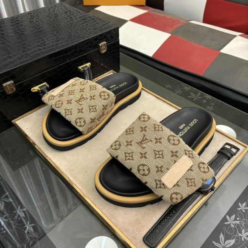 Louis Vuitton Slippers For Men #1207361 $60.00 USD, Wholesale Replica Louis Vuitton Slippers