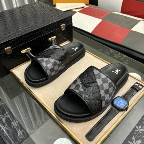 Louis Vuitton Slippers For Men #1207381 $56.00 USD, Wholesale Replica Louis Vuitton Slippers