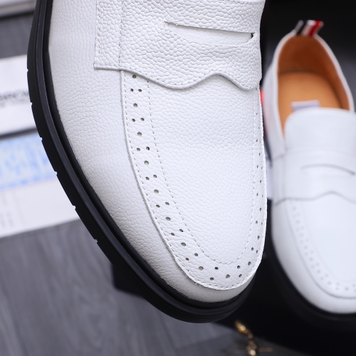 Replica Thom Browne Leather Shoes For Men #1207386 $82.00 USD for Wholesale