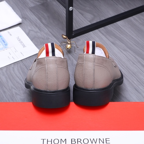 Replica Thom Browne Leather Shoes For Men #1207389 $82.00 USD for Wholesale