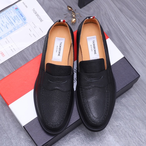 Replica Thom Browne Leather Shoes For Men #1207390 $82.00 USD for Wholesale