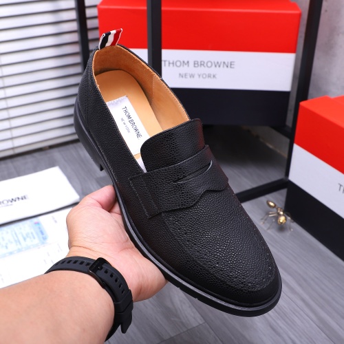 Replica Thom Browne Leather Shoes For Men #1207390 $82.00 USD for Wholesale