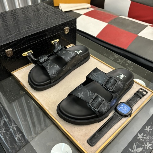 Louis Vuitton Slippers For Men #1207421 $68.00 USD, Wholesale Replica Louis Vuitton Slippers