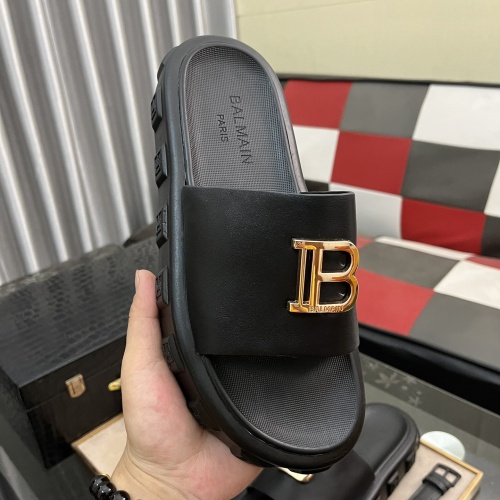 Replica Balmain Slippers For Men #1207470 $52.00 USD for Wholesale