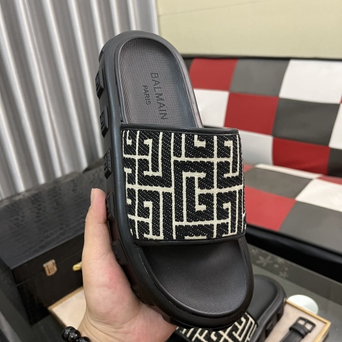 Replica Balmain Slippers For Men #1207471 $52.00 USD for Wholesale