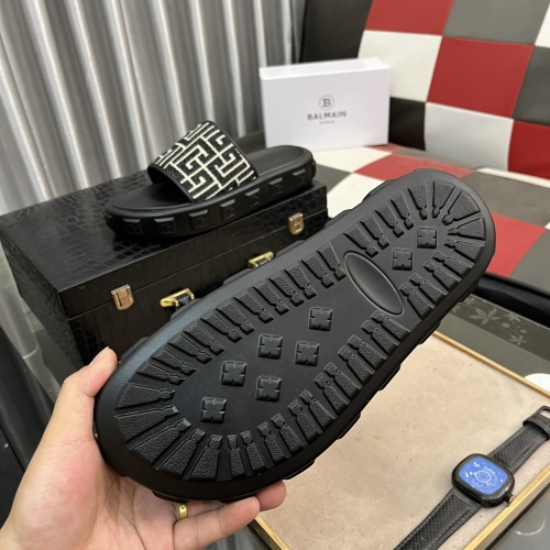 Replica Balmain Slippers For Men #1207471 $52.00 USD for Wholesale