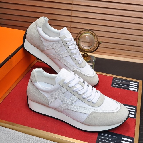 Replica Hermes Casual Shoes For Men #1207492 $102.00 USD for Wholesale