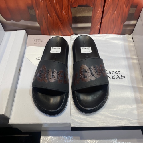 Replica Alexander McQueen Slippers For Men #1207504 $45.00 USD for Wholesale