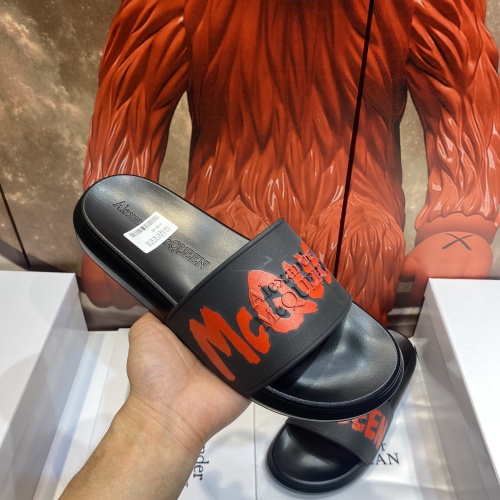 Replica Alexander McQueen Slippers For Men #1207505 $45.00 USD for Wholesale