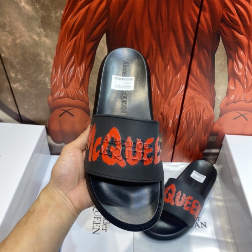 Replica Alexander McQueen Slippers For Men #1207505 $45.00 USD for Wholesale