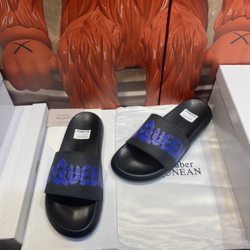 Replica Alexander McQueen Slippers For Men #1207507 $45.00 USD for Wholesale