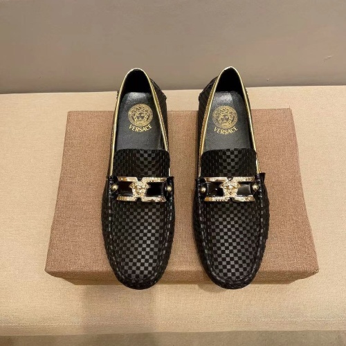 Versace Leather Shoes For Men #1207517 $72.00 USD, Wholesale Replica Versace Leather Shoes