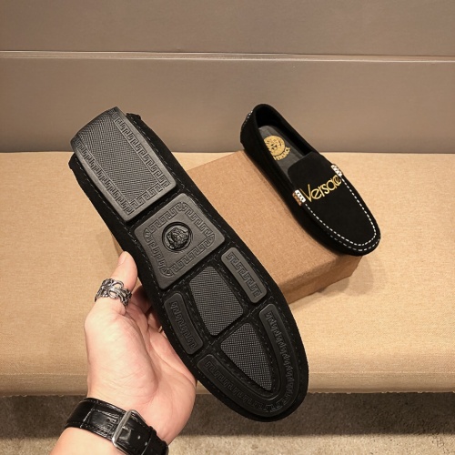 Replica Versace Leather Shoes For Men #1207549 $68.00 USD for Wholesale