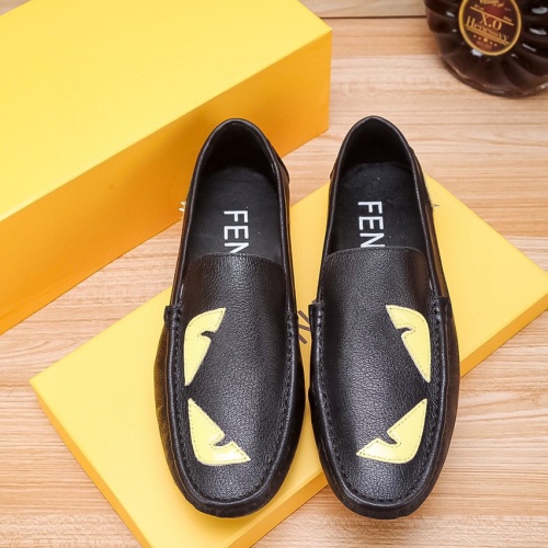 Replica Fendi Leather Shoes For Men #1207554 $72.00 USD for Wholesale