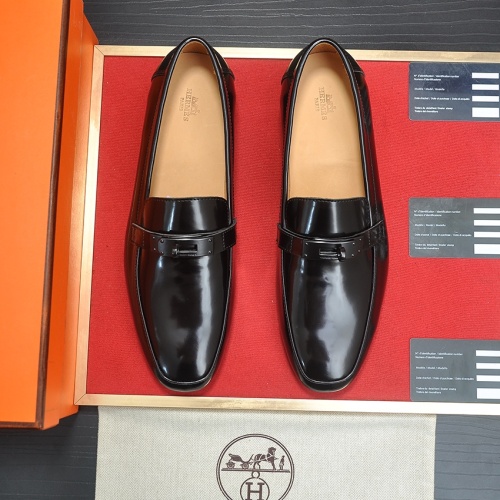 Replica Hermes Leather Shoes For Men #1207625 $102.00 USD for Wholesale