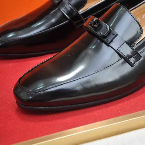 Replica Hermes Leather Shoes For Men #1207625 $102.00 USD for Wholesale