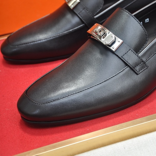 Replica Hermes Leather Shoes For Men #1207626 $102.00 USD for Wholesale