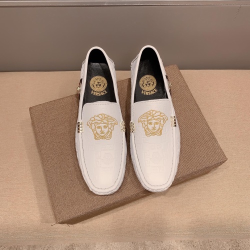 Replica Versace Leather Shoes For Men #1207868 $68.00 USD for Wholesale