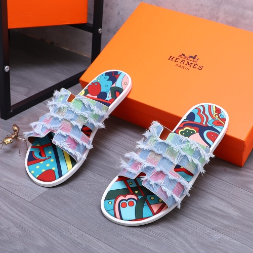 Replica Hermes Slippers For Men #1207888 $48.00 USD for Wholesale