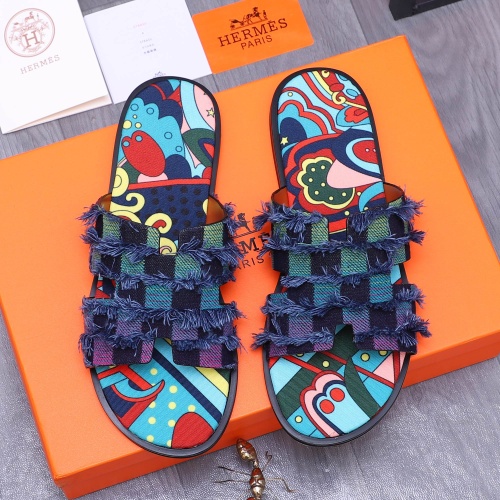 Hermes Slippers For Men #1207889 $48.00 USD, Wholesale Replica Hermes Slippers