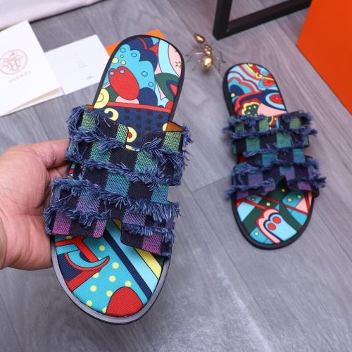 Replica Hermes Slippers For Men #1207889 $48.00 USD for Wholesale