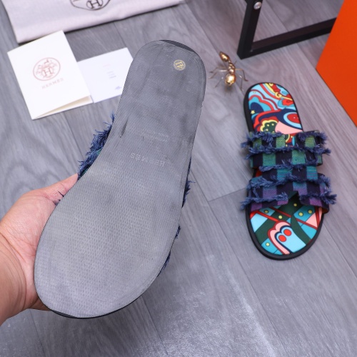 Replica Hermes Slippers For Men #1207889 $48.00 USD for Wholesale