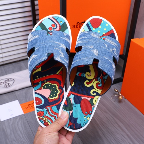 Replica Hermes Slippers For Men #1207890 $48.00 USD for Wholesale