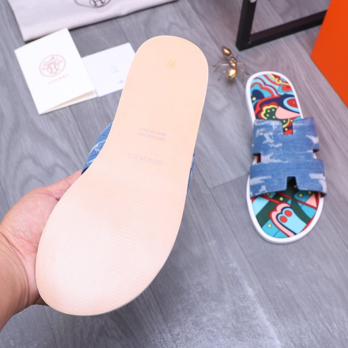 Replica Hermes Slippers For Men #1207890 $48.00 USD for Wholesale