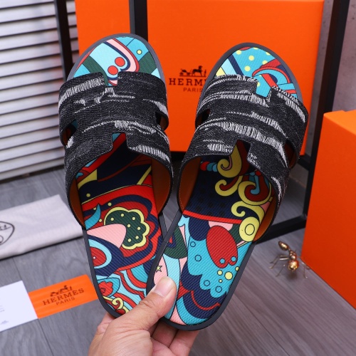 Replica Hermes Slippers For Men #1207891 $48.00 USD for Wholesale