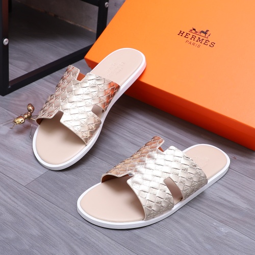 Replica Hermes Slippers For Men #1207892 $48.00 USD for Wholesale