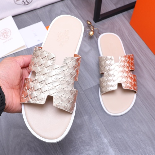 Replica Hermes Slippers For Men #1207892 $48.00 USD for Wholesale