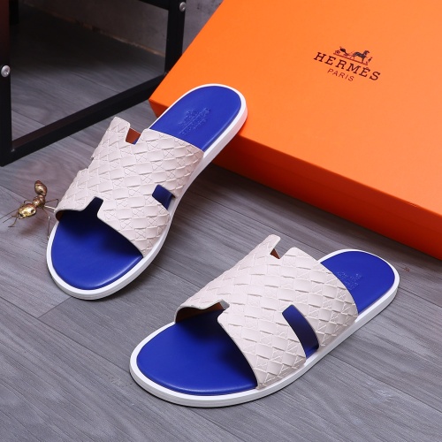 Replica Hermes Slippers For Men #1207893 $48.00 USD for Wholesale