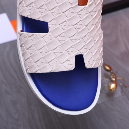 Replica Hermes Slippers For Men #1207893 $48.00 USD for Wholesale