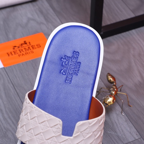 Replica Hermes Slippers For Men #1207893 $48.00 USD for Wholesale