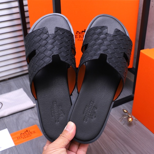 Replica Hermes Slippers For Men #1207894 $48.00 USD for Wholesale