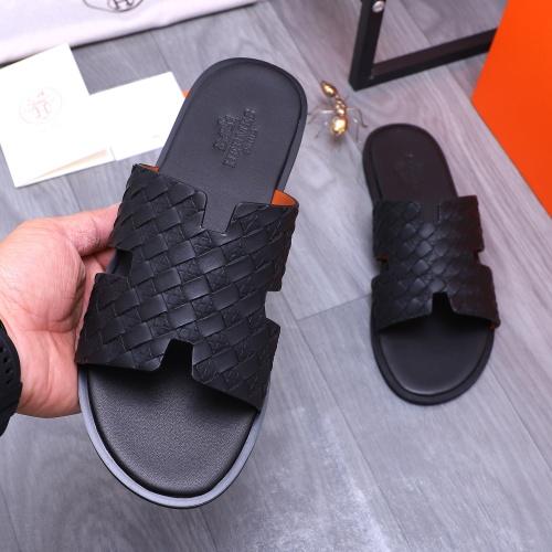 Replica Hermes Slippers For Men #1207894 $48.00 USD for Wholesale