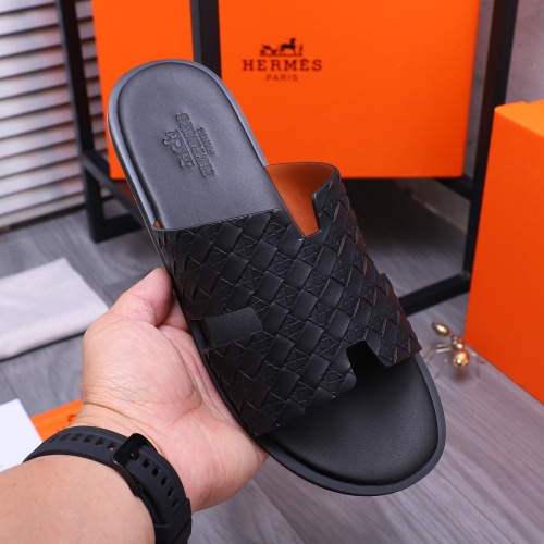 Replica Hermes Slippers For Men #1207894 $48.00 USD for Wholesale