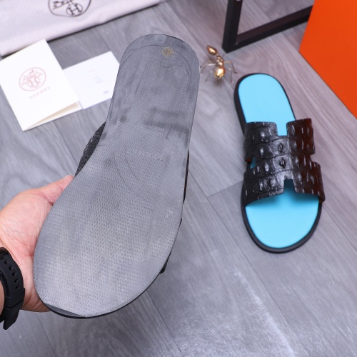 Replica Hermes Slippers For Men #1207895 $48.00 USD for Wholesale