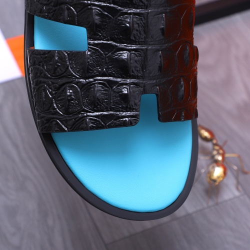 Replica Hermes Slippers For Men #1207895 $48.00 USD for Wholesale