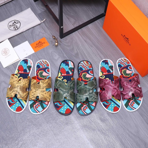 Replica Hermes Slippers For Men #1207897 $48.00 USD for Wholesale