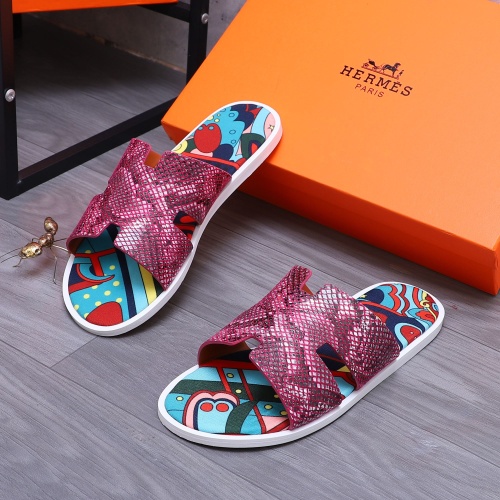 Replica Hermes Slippers For Men #1207897 $48.00 USD for Wholesale