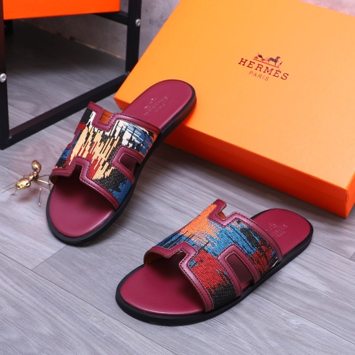 Replica Hermes Slippers For Men #1207900 $48.00 USD for Wholesale