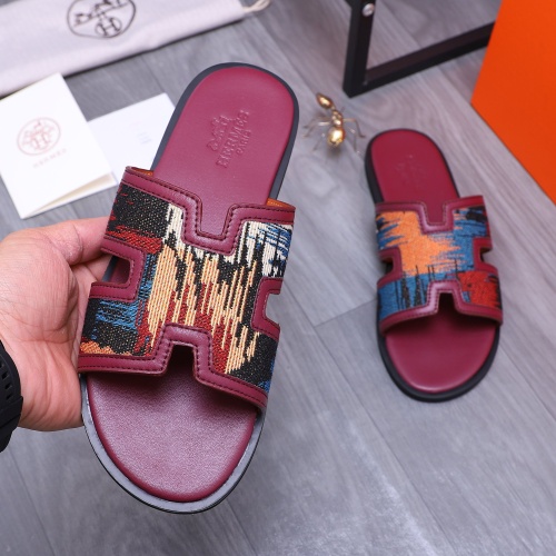 Replica Hermes Slippers For Men #1207900 $48.00 USD for Wholesale