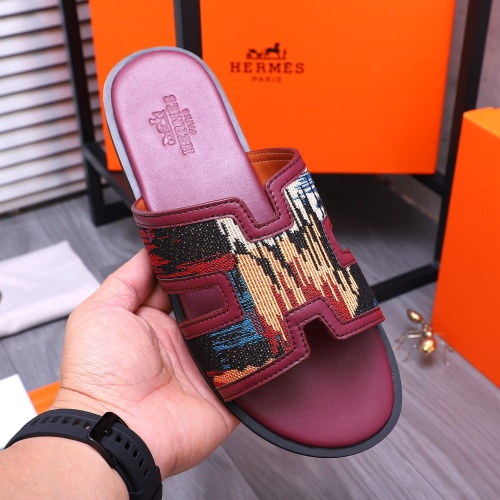 Replica Hermes Slippers For Men #1207900 $48.00 USD for Wholesale