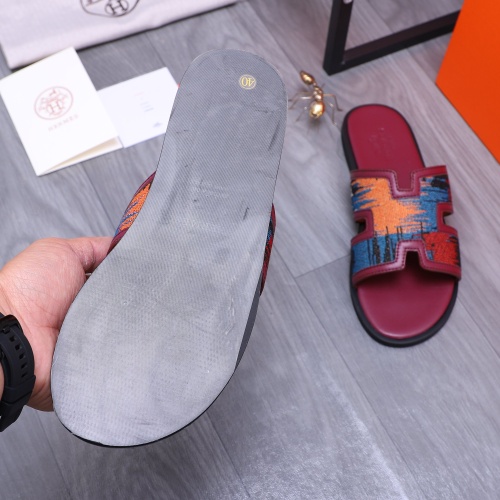 Replica Hermes Slippers For Men #1207900 $48.00 USD for Wholesale