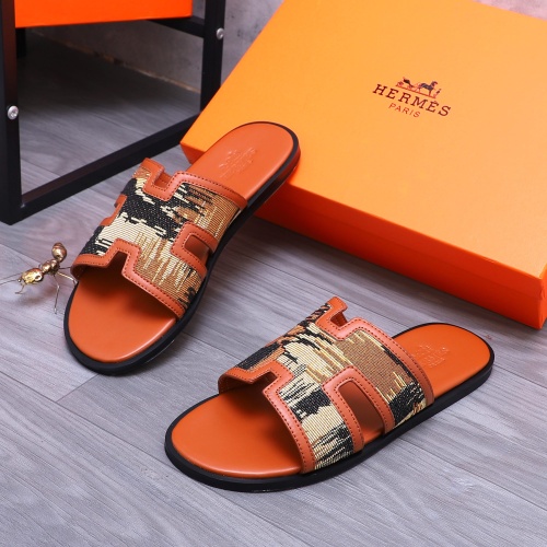 Replica Hermes Slippers For Men #1207901 $48.00 USD for Wholesale