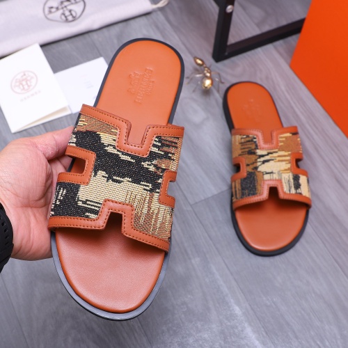 Replica Hermes Slippers For Men #1207901 $48.00 USD for Wholesale