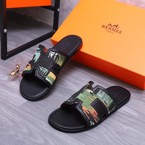 Replica Hermes Slippers For Men #1207902 $48.00 USD for Wholesale